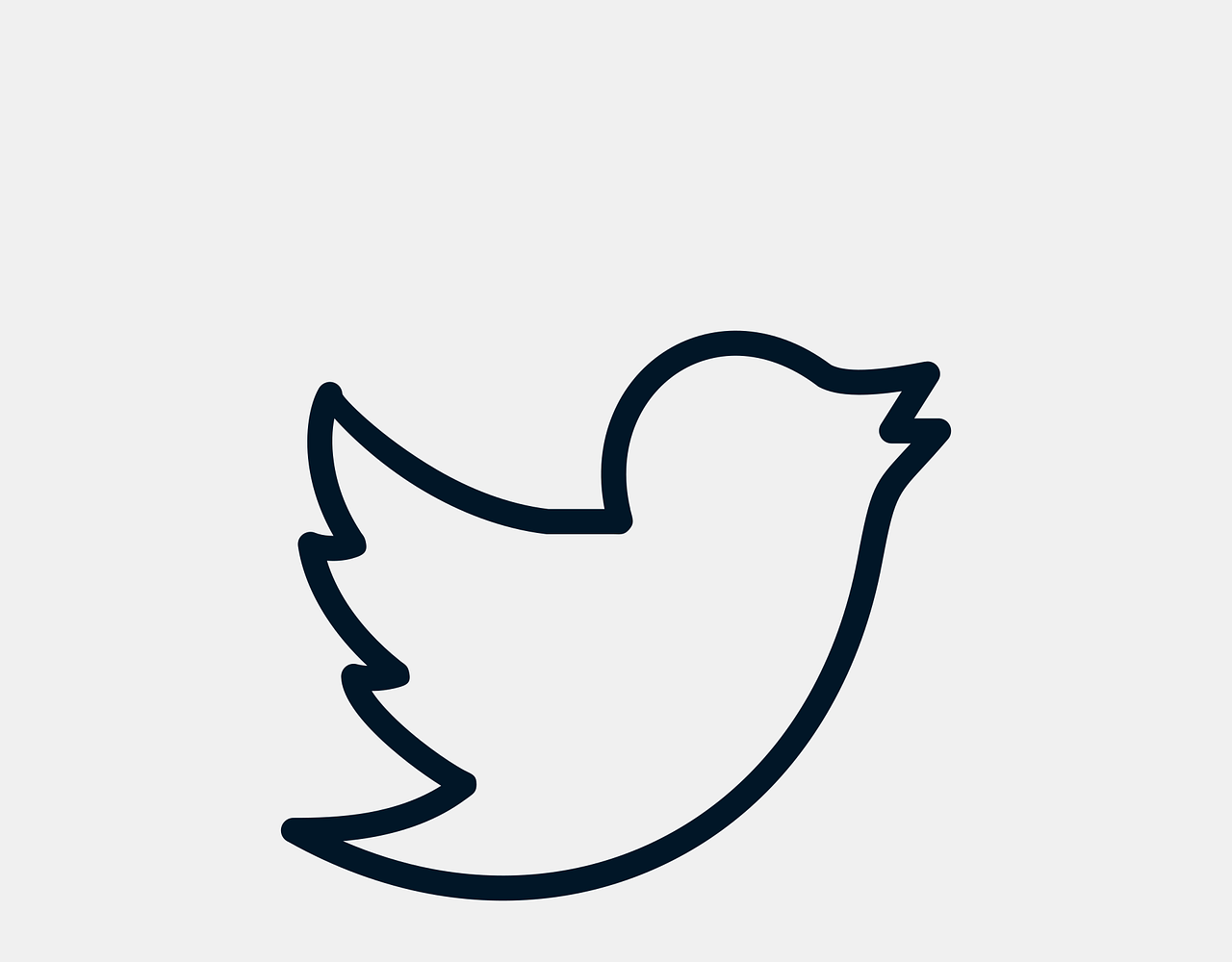 twitter logo outline