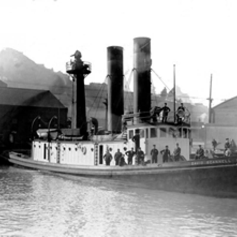Vintage Fireboat Photo