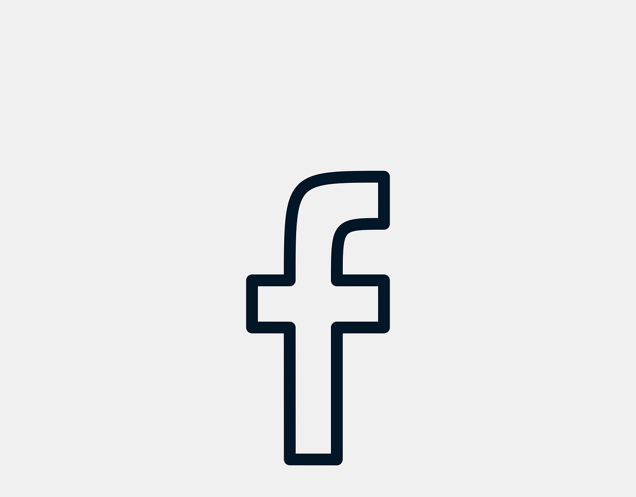 facebook logo outline