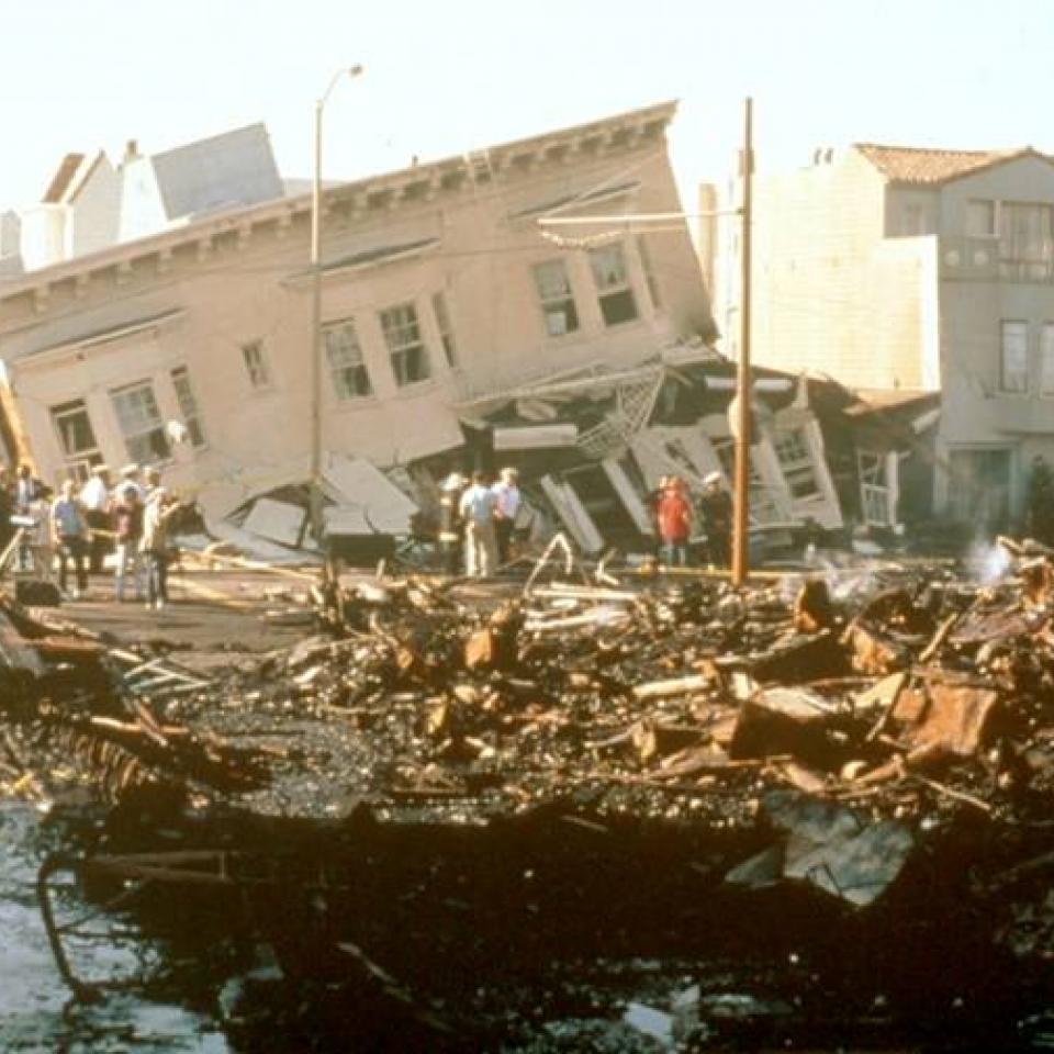 1989 Earthquake and Fire:  Marina District