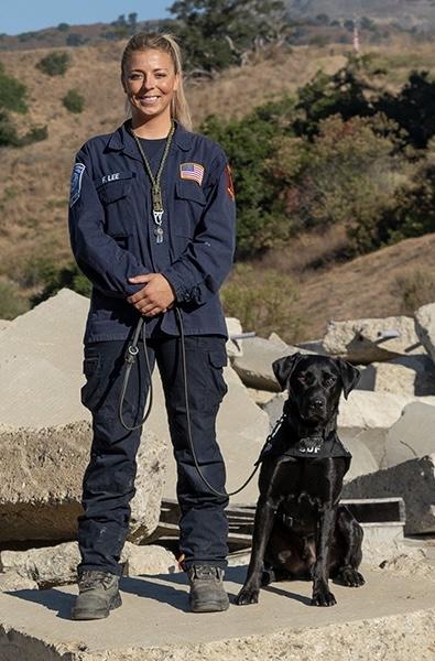 K9 Scotty with handler FF Lee