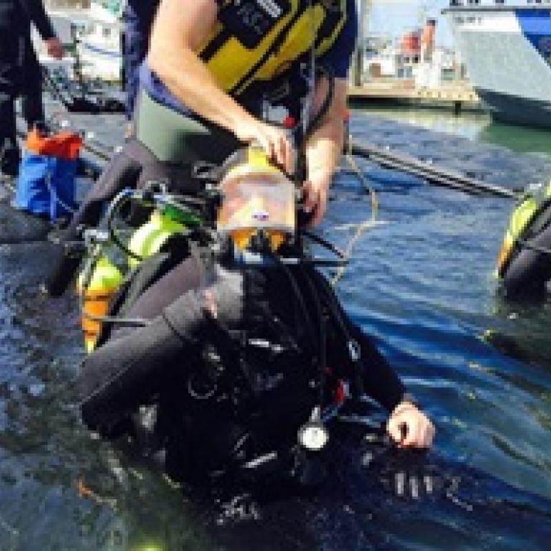 Special Operations - image of dive rescue team preparing for drill