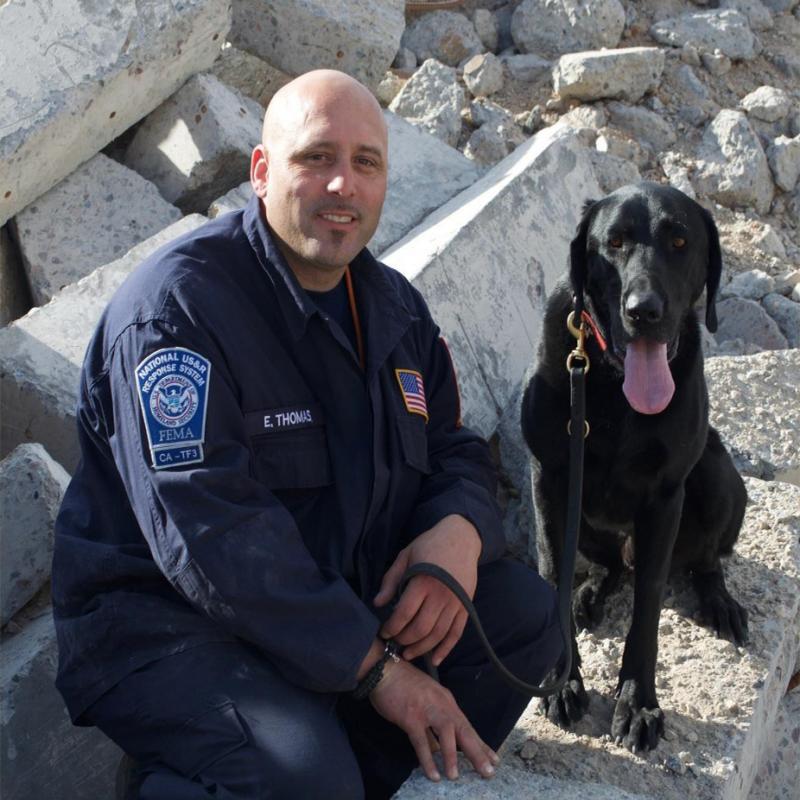 Lt. Eli Thomas and K9-Vader